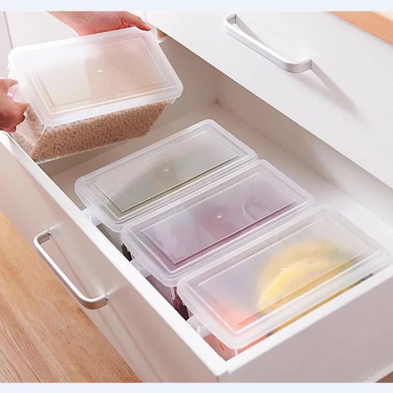 Kitchen Transparent PP Storage Box, Food Container Refrigerator Storage Box, Home Organizer Food Container, Grains Beans Storage Sealed Container Kitchen Transparent PP Storage Box, Food Container Refrigerator Storage Box, Home Organizer Food Container, Grains Beans Storage Sealed Container